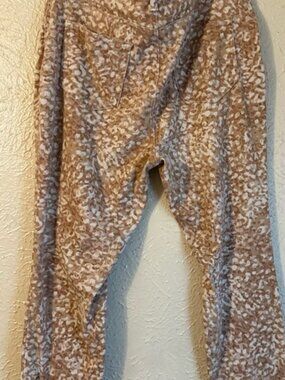 leopard Tan and White Patterned Pants